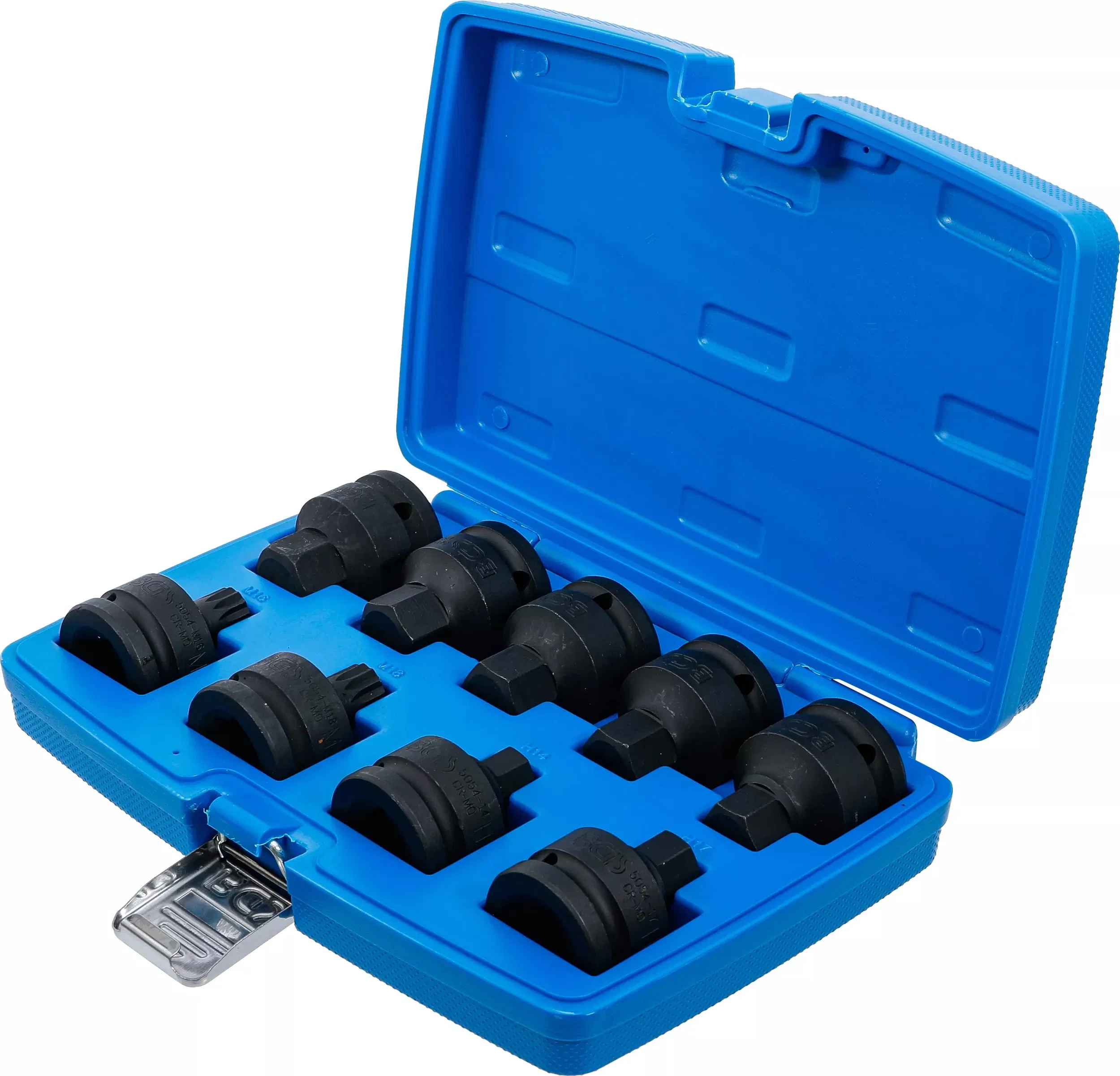 BGS Technic 9-5054 3/4"-os gépi dugókulcs fej készlet, imbusz és XZN, 9 részes termék fő termékképe