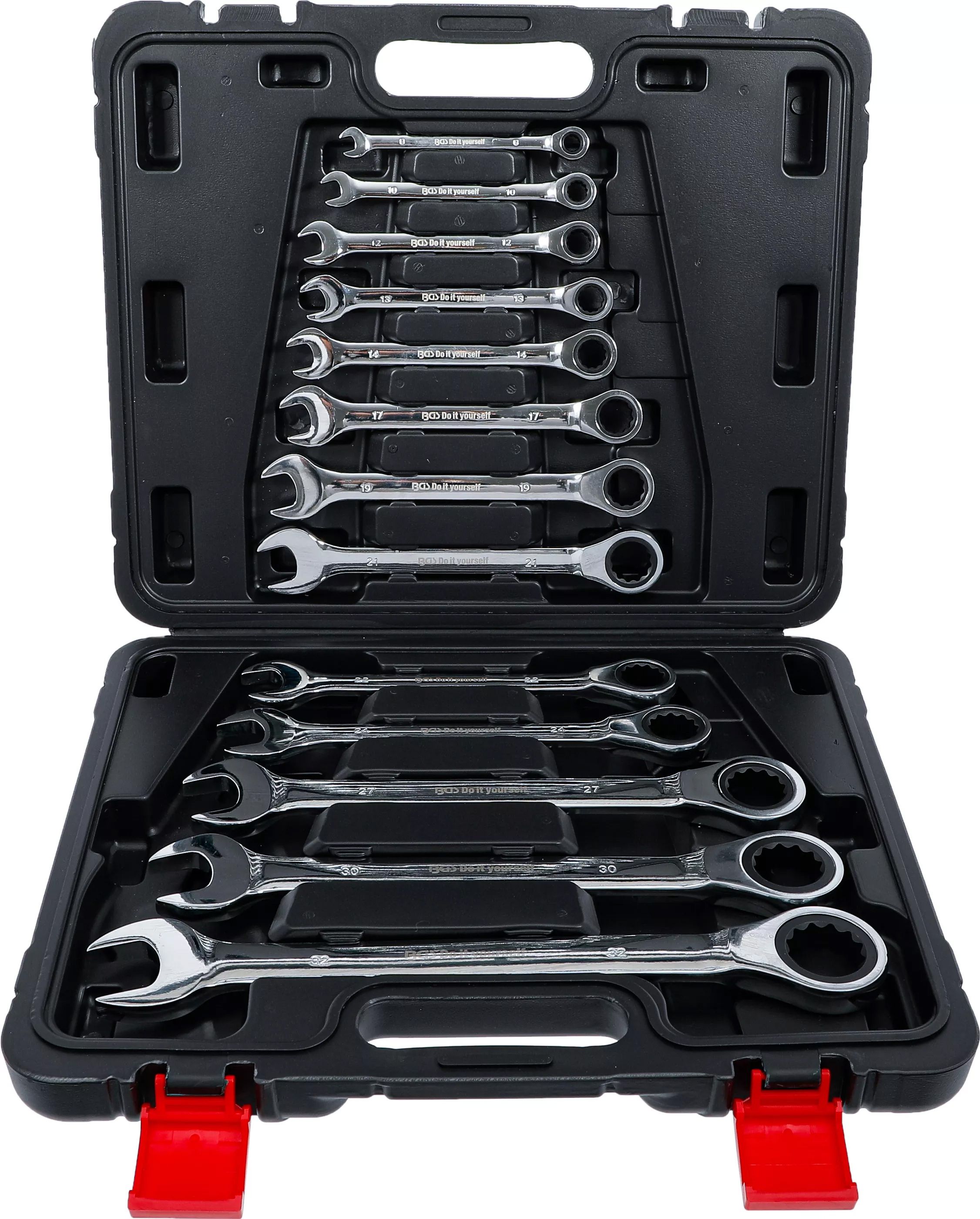 BGS Do it yourself 9-30006 racsnis csillag-villáskulcs készlet, metrikus, 13 részes termék fő termékképe
