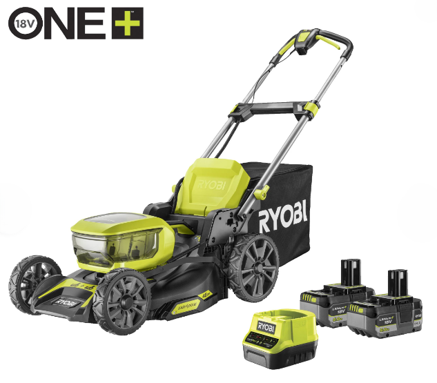 Ryobi RY18LMX46A-250 akkus fűnyíró (2 x 5.0 Ah Li-ion akkuval) termék fő termékképe
