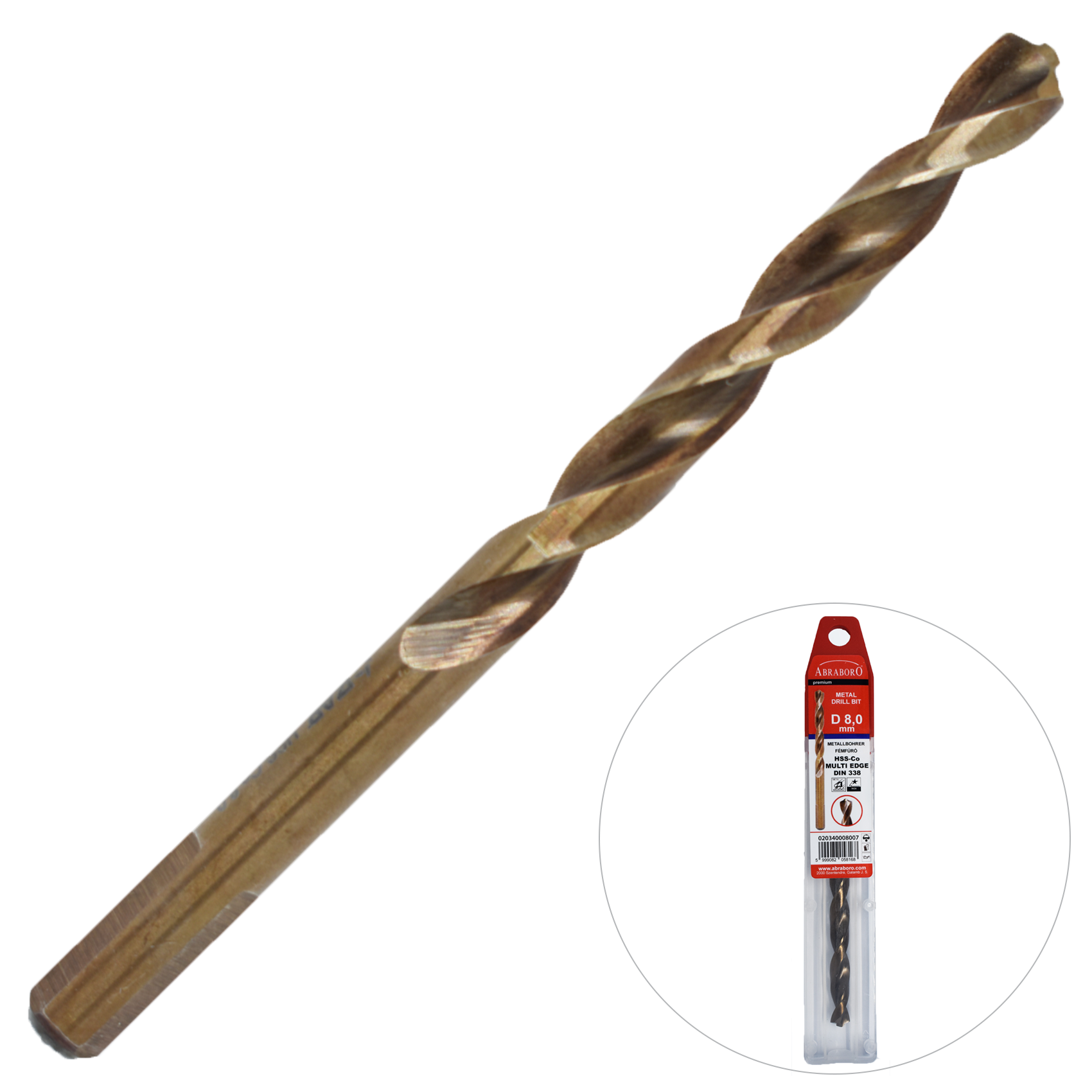 Abraboro 9 x 125 / 81 HSS-Co MULTI-EDGE fémfúró termék fő termékképe
