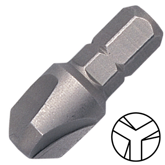 KENNEDY No.5 Tri-Wing csavarbehajtó bit 1/4" hatszög illesztéssel, 25 mm termék fő termékképe
