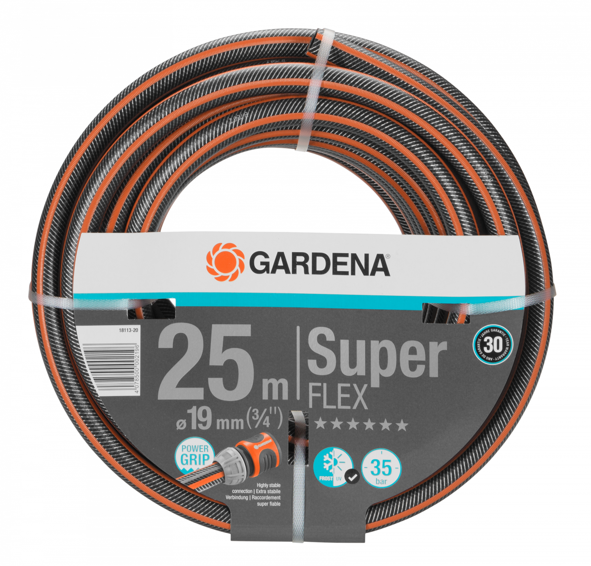 Gardena Premium SuperFLEX tömlő, 19 mm (3/4"), 35 bar, 25 m/tekercs termék fő termékképe
