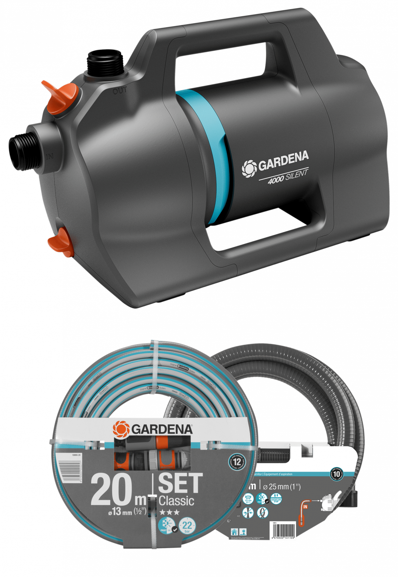Gardena SILENT 4100 kerti szivattyú készlet termék fő termékképe