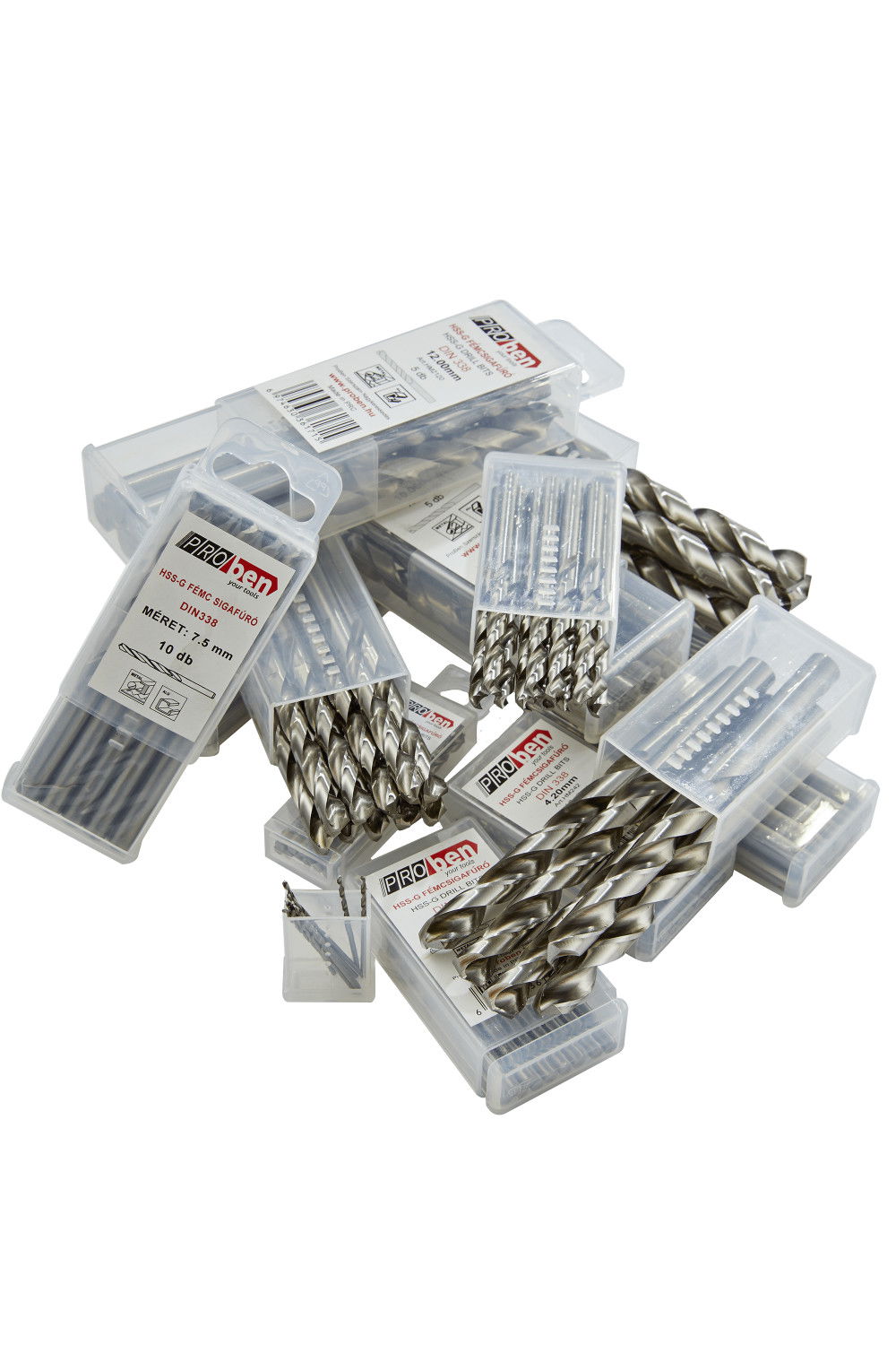 Proben HSS-G Ø15.00 mm Hengeresszárú fém csigafúró, szárcsökkentett, köszörült DIN338 termék fő termékképe